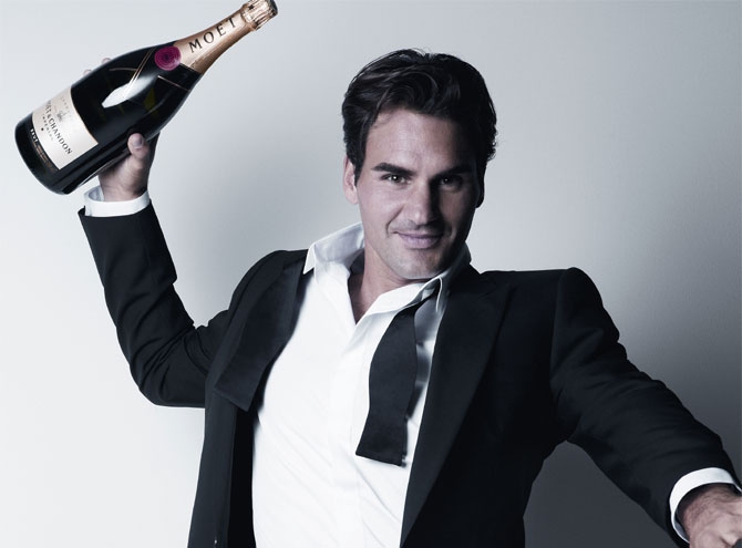 Roger Federer, embajador de Möet Chandon