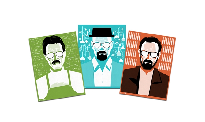 ?Breaking Bad? Evolution of Walter White Posters