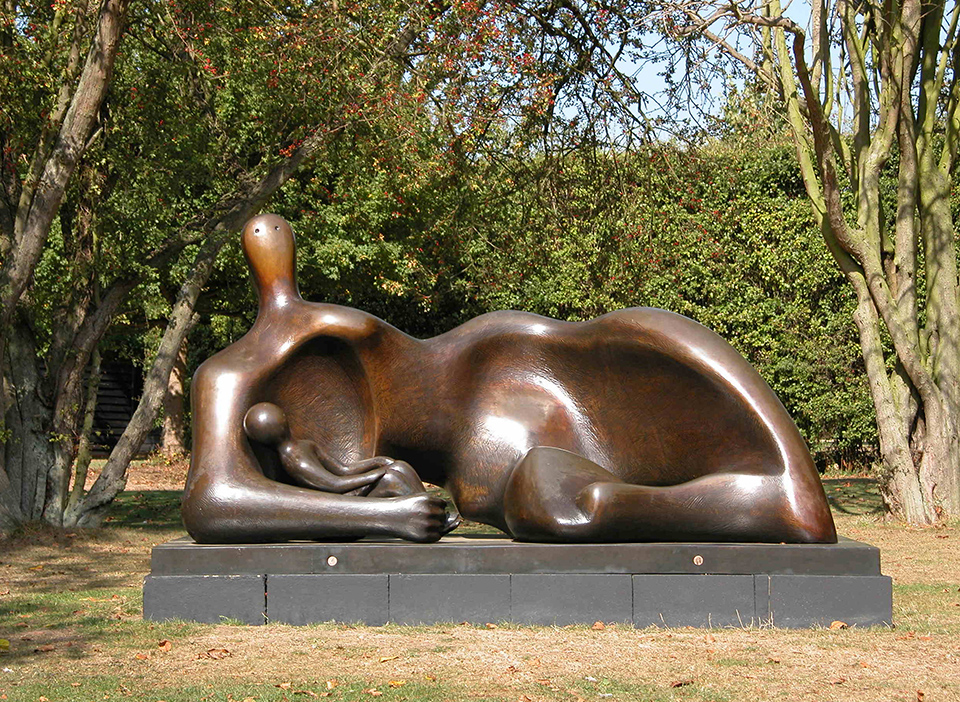 Draped Reclining Mother and Baby (1983) c Henry Moore Foundation