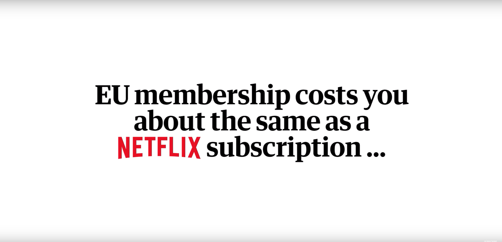 La Unión Europea te cuesta lo mismo que Netflix