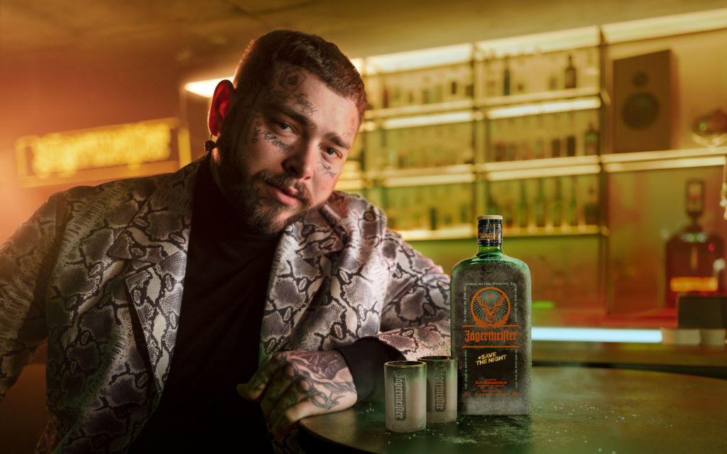 Post Malone y Jägermeister se unen para celebrar la vuelta de la noche