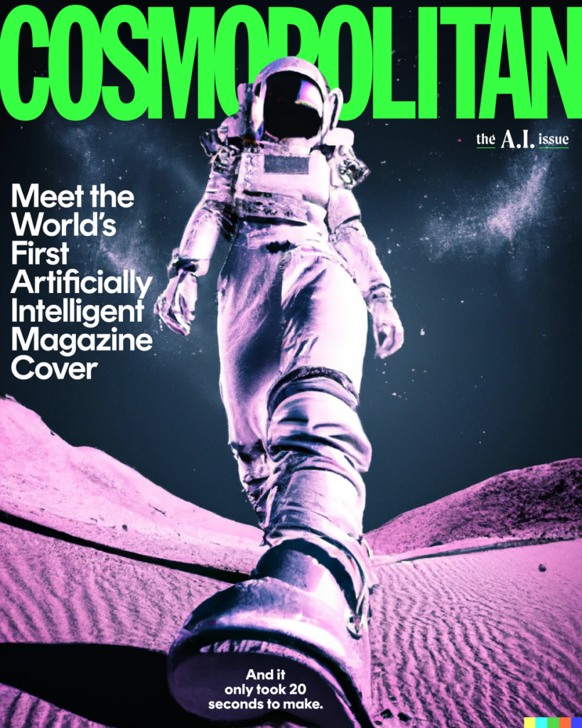 ‘Cosmopolitan’ crea la primera portada de la historia generada íntegramente por la IA