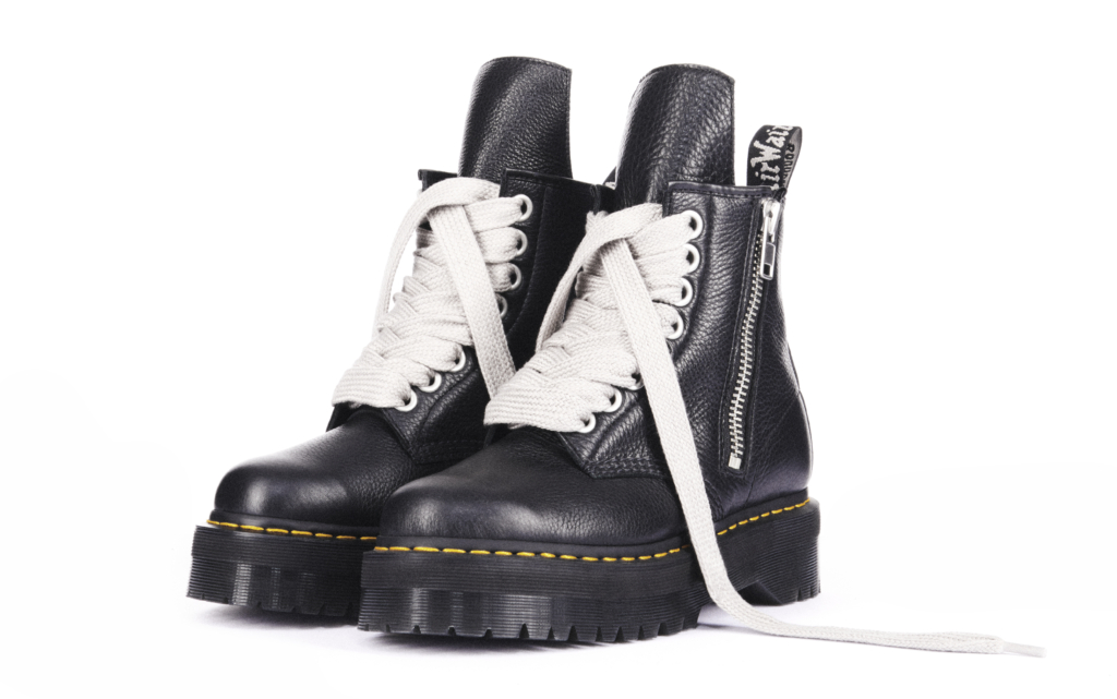 Brutalismo y underground se funden en la nueva colección ‘Dr. Martens x Rick Owens’