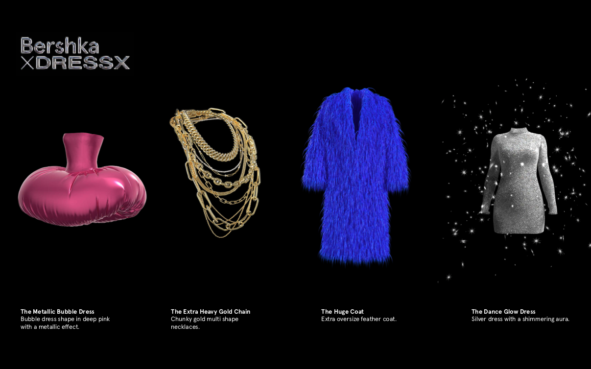Bershka colabora con DRESSX en una nueva colección digital totalmente gratuita